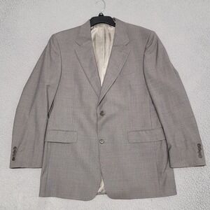 Daniel Cremieux Loro Piana Blazer Mens 40R Gray Birdseye Wool Suit Jacket Formal